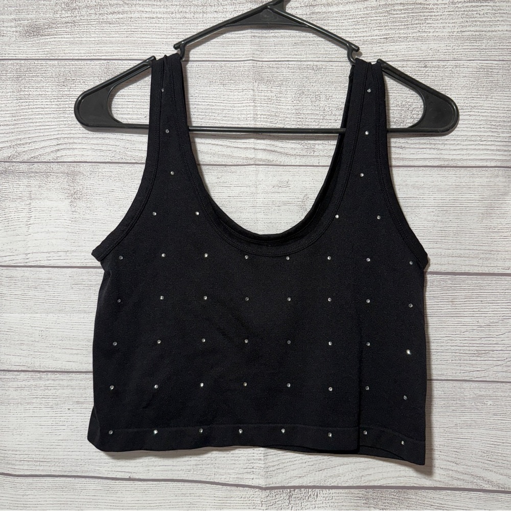 (3x$25) French twist black crop top L